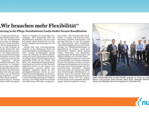 Sozialminister Manne Lucha besucht die nubedian GmbH